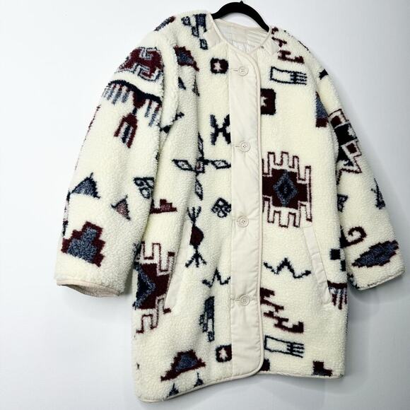 Fleece Cream and Red Patterned Jacket
Isabel Marant Inspired - Picture 4 of 13